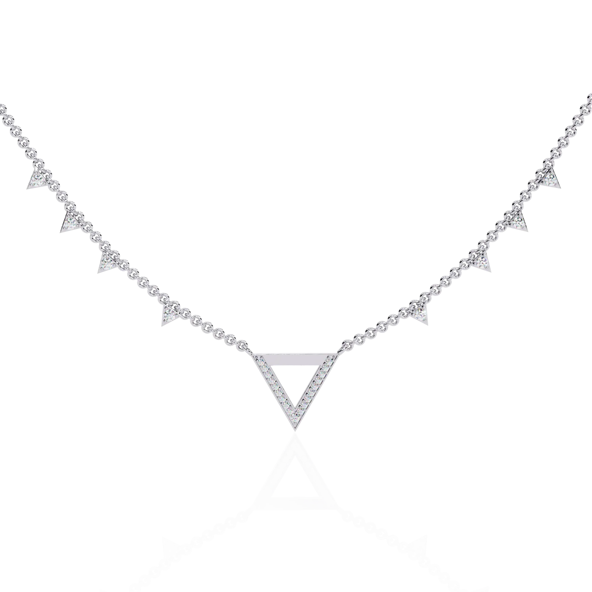 Vertex Pavé Lab Grown Diamond Necklace - Ophiratbf