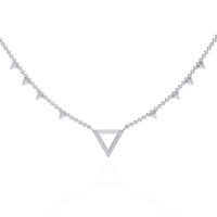 Vertex Pavé Lab Grown Diamond Necklace - Ophiratbf