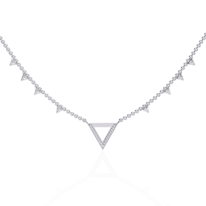 Vertex Pavé Lab Grown Diamond Necklace