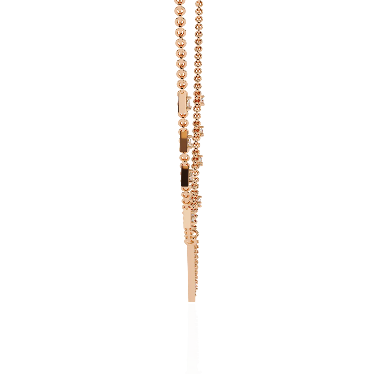 Vertex Pavé Lab Grown Diamond Necklace - Ophiratbf