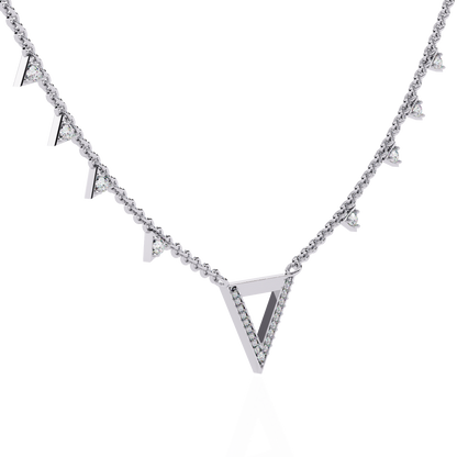 Vertex Pavé Lab Grown Diamond Necklace