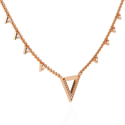 Vertex Pavé Lab Grown Diamond Necklace