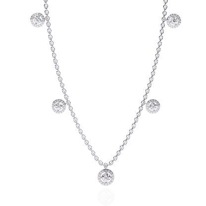 Solstice Bezel Station Lab Grown Diamond Necklace