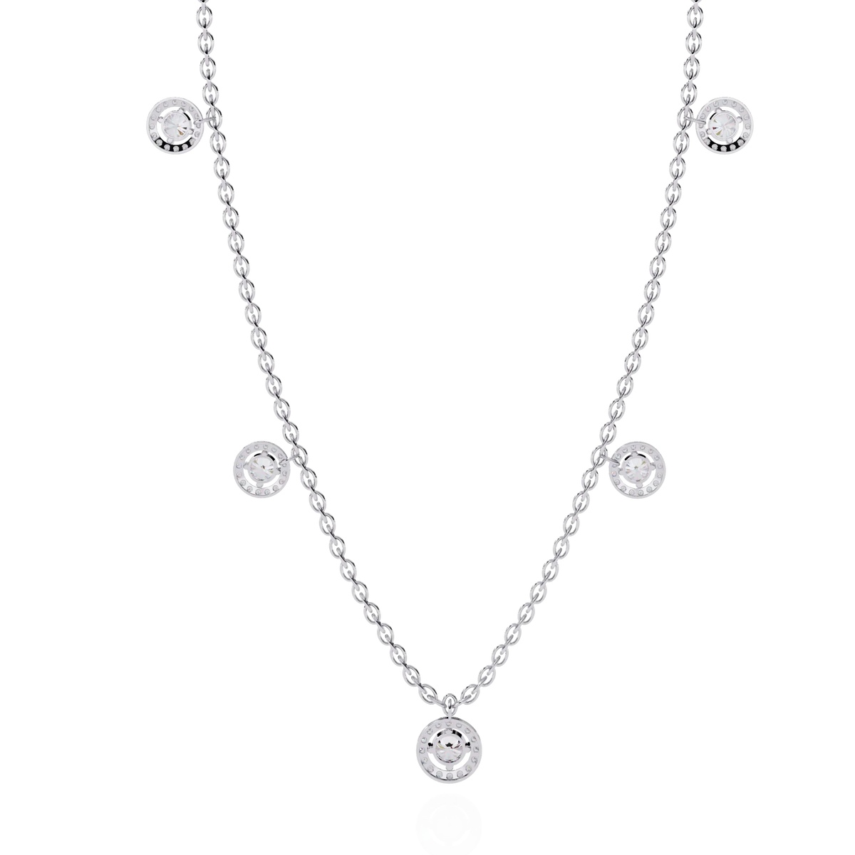 Solstice Bezel Station Lab Grown Diamond Necklace - Ophiratbf