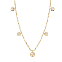 Solstice Bezel Station Lab Grown Diamond Necklace - Ophiratbf