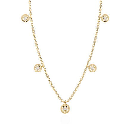 Solstice Bezel Station Lab Grown Diamond Necklace