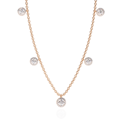 Solstice Bezel Station Lab Grown Diamond Necklace