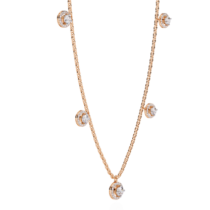 Solstice Bezel Station Lab Grown Diamond Necklace