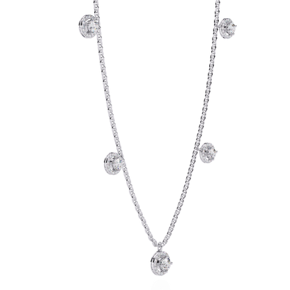Solstice Bezel Station Lab Grown Diamond Necklace