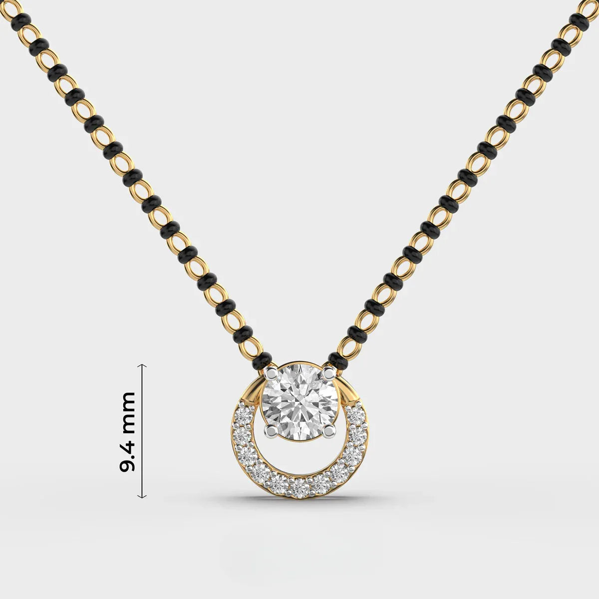Sanskriti Solitaire Mangalsutra Pendant - Ophiratbf