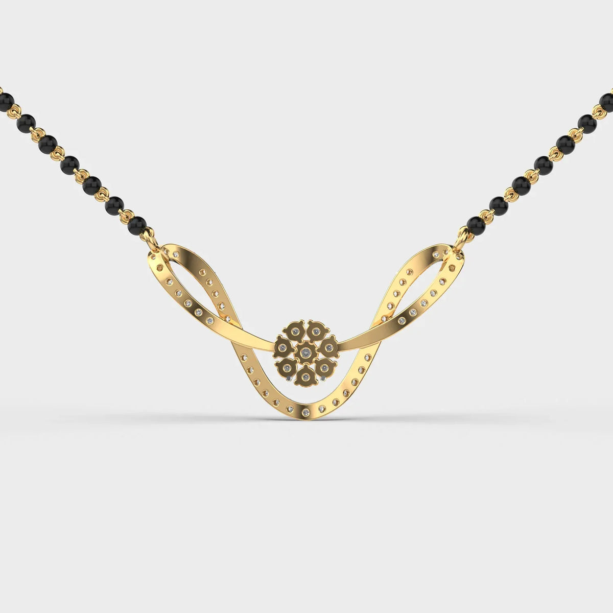 Eternia Link Diamond Mangalsutra - Ophiratbf