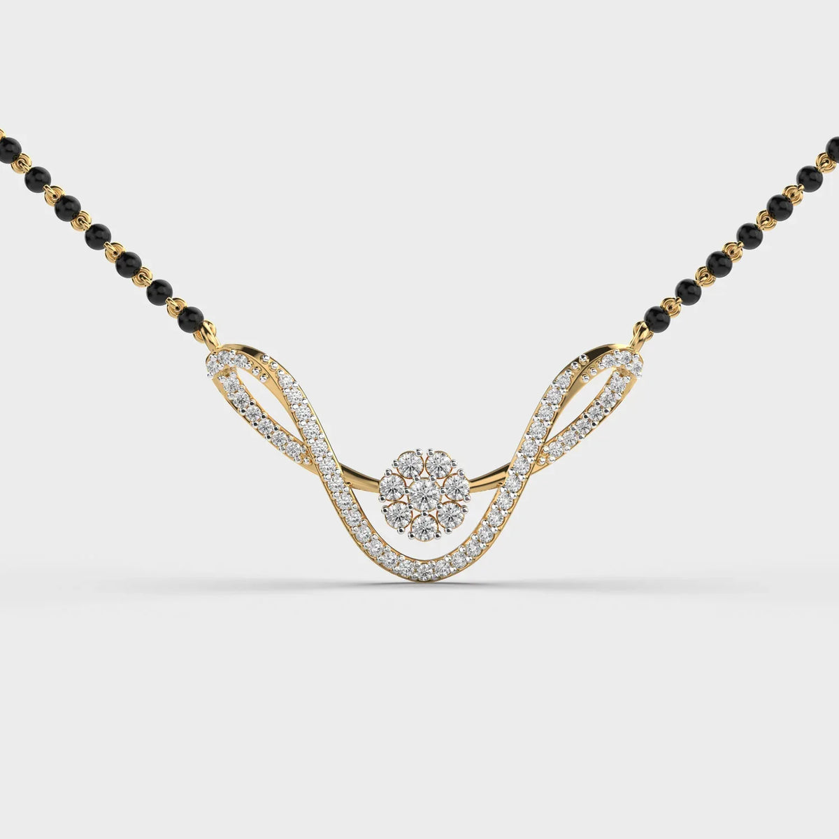 Eternia Link Diamond Mangalsutra - Ophiratbf