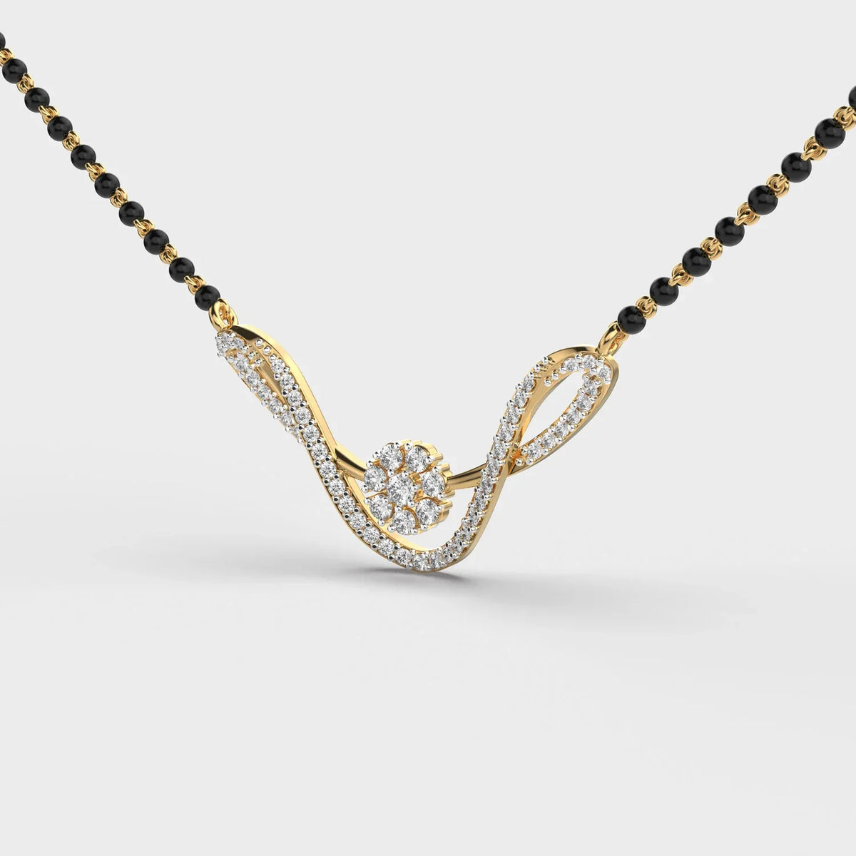 Eternia Link Diamond Mangalsutra - Ophiratbf