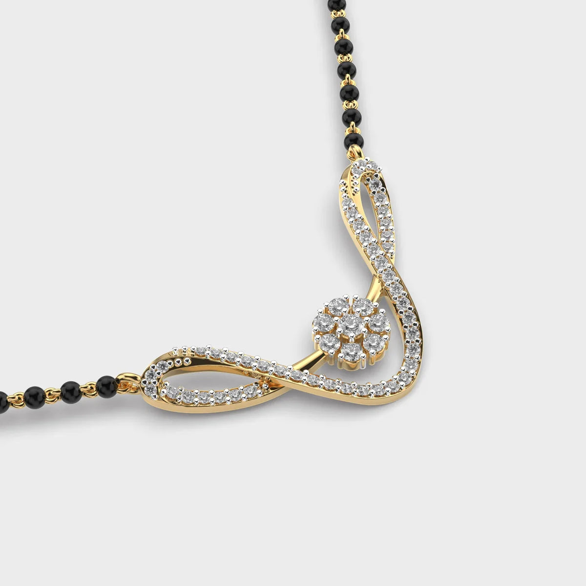 Eternia Link Diamond Mangalsutra - Ophiratbf