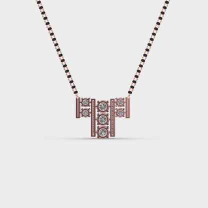 Stylish Alphabet Diamond Pendant