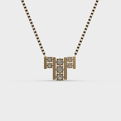 Stylish Alphabet Diamond Pendant