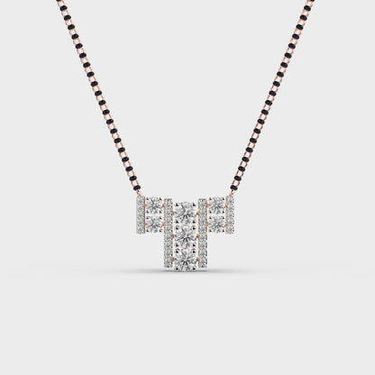 Stylish Alphabet Diamond Pendant