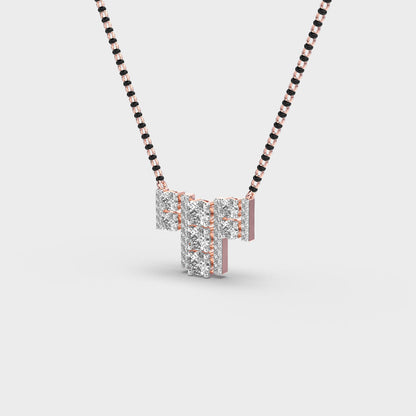 Stylish Alphabet Diamond Pendant