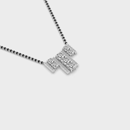 Stylish Alphabet Diamond Pendant