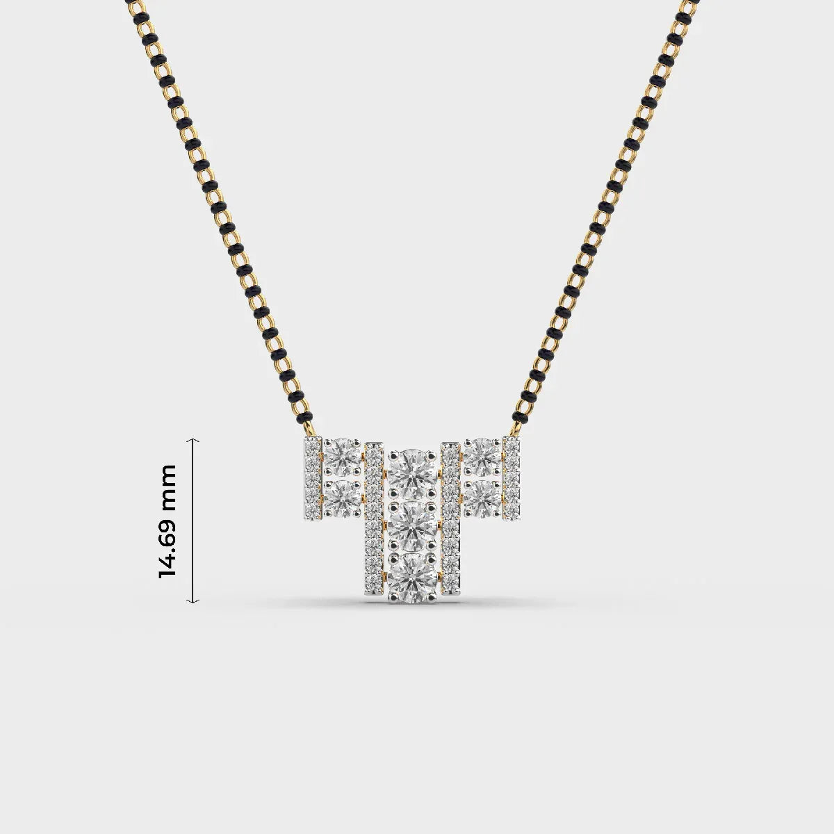 Stylish Alphabet Diamond Pendant - Ophiratbf