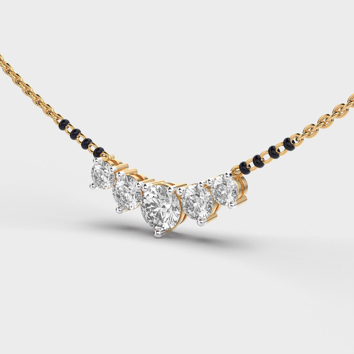 elegant diamond mangalsutra
