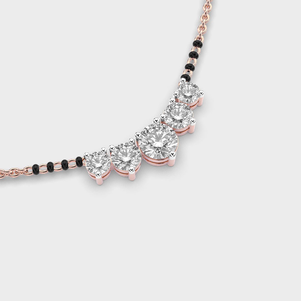 elegant diamond mangalsutra