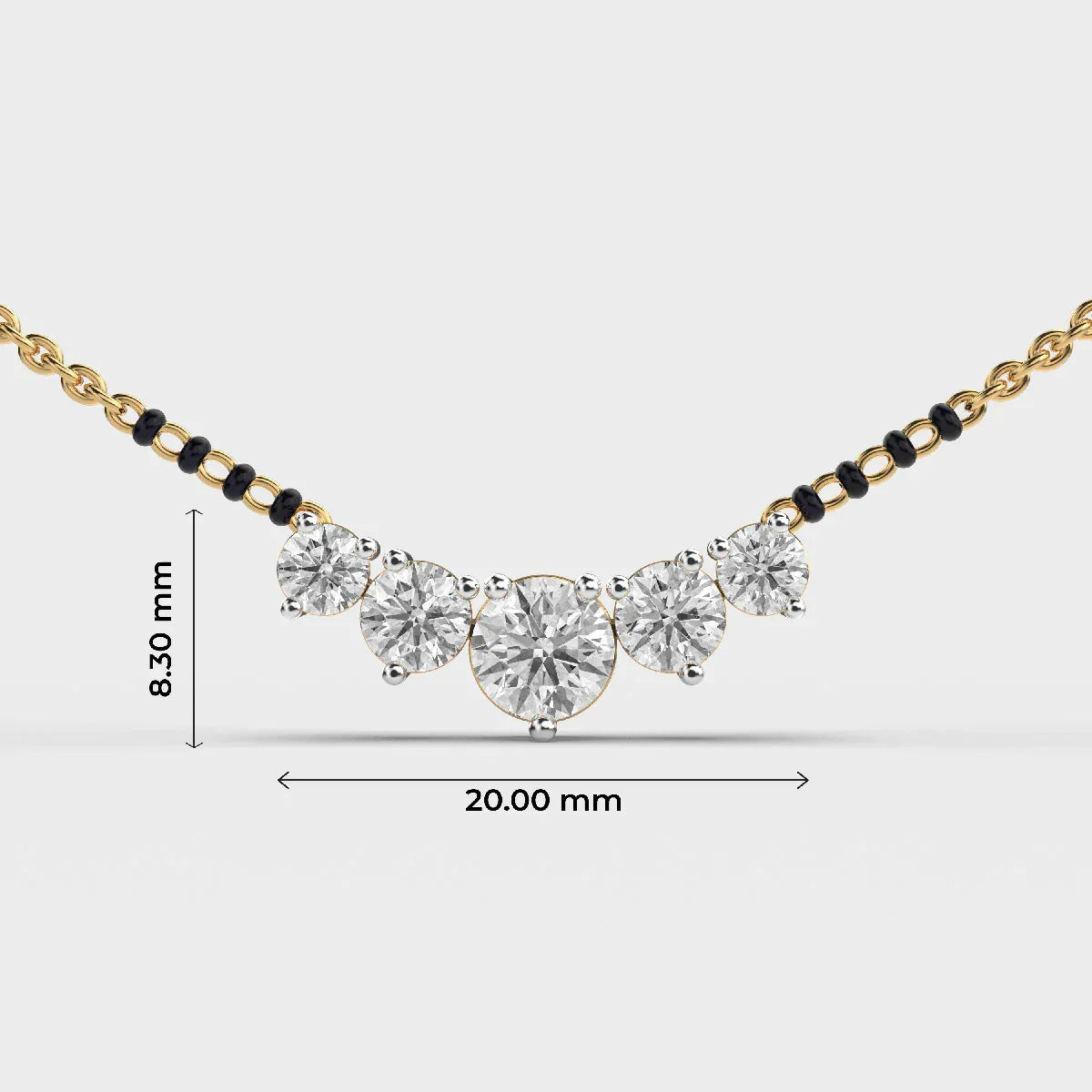 Elegant Diamond Mangalsutra - Ophiratbf