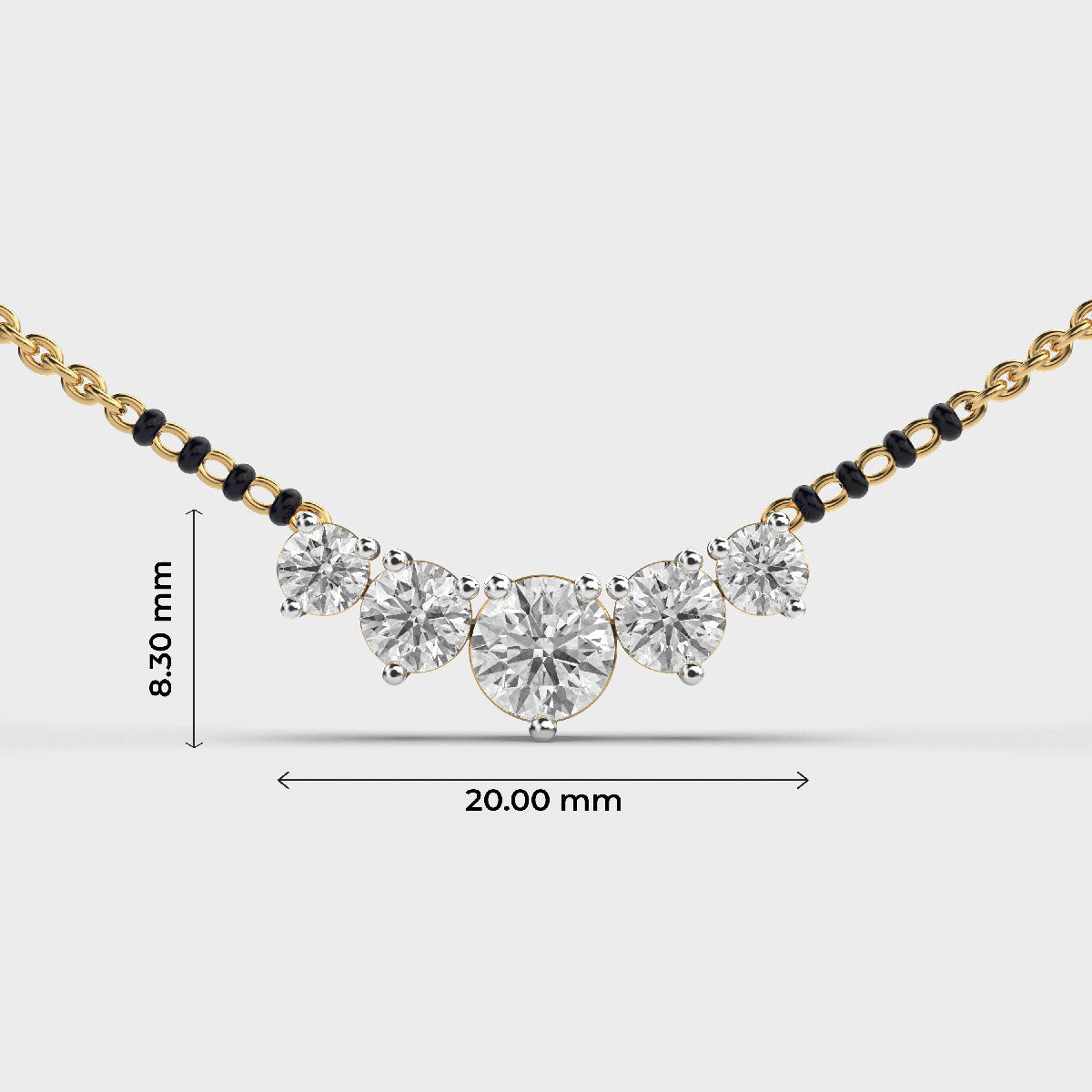 elegant diamond mangalsutra