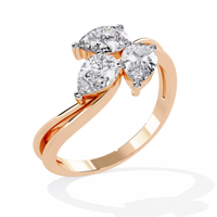 Trinity Blossom Lab Grown Diamond Ring - Ophiratbf