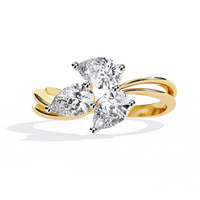 Trinity Blossom Lab Grown Diamond Ring - Ophiratbf