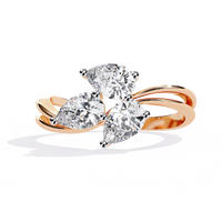 Trinity Blossom Lab Grown Diamond Ring - Ophiratbf