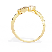 Trinity Blossom Lab Grown Diamond Ring - Ophiratbf