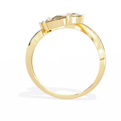 Trinity Blossom Lab Grown Diamond Ring