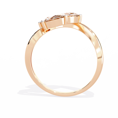 Trinity Blossom Lab Grown Diamond Ring