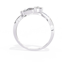 Trinity Blossom Lab Grown Diamond Ring - Ophiratbf