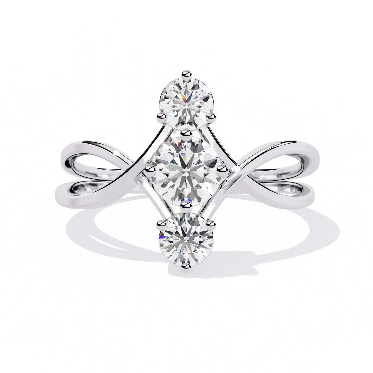 Serenade Trio Lab Grown Diamond Ring - Ophiratbf