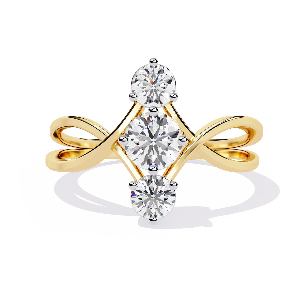 Serenade Trio Lab Grown Diamond Ring - Ophiratbf