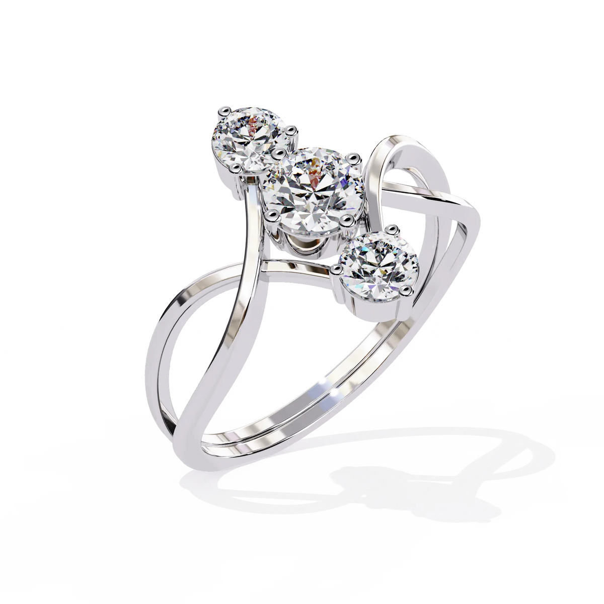 Serenade Trio Lab Grown Diamond Ring - Ophiratbf