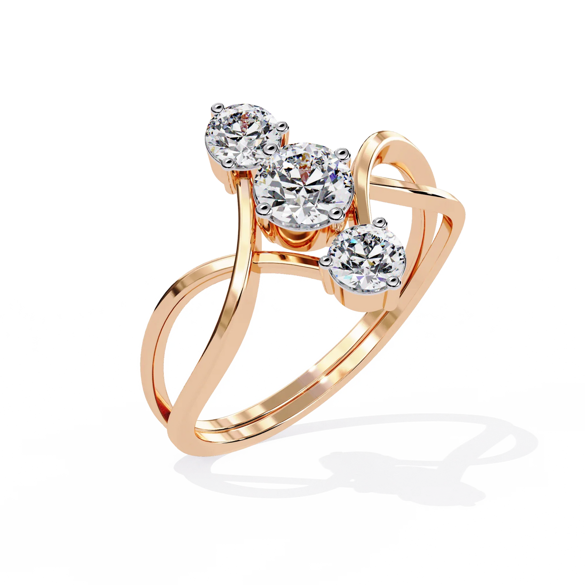 Serenade Trio Lab Grown Diamond Ring - Ophiratbf