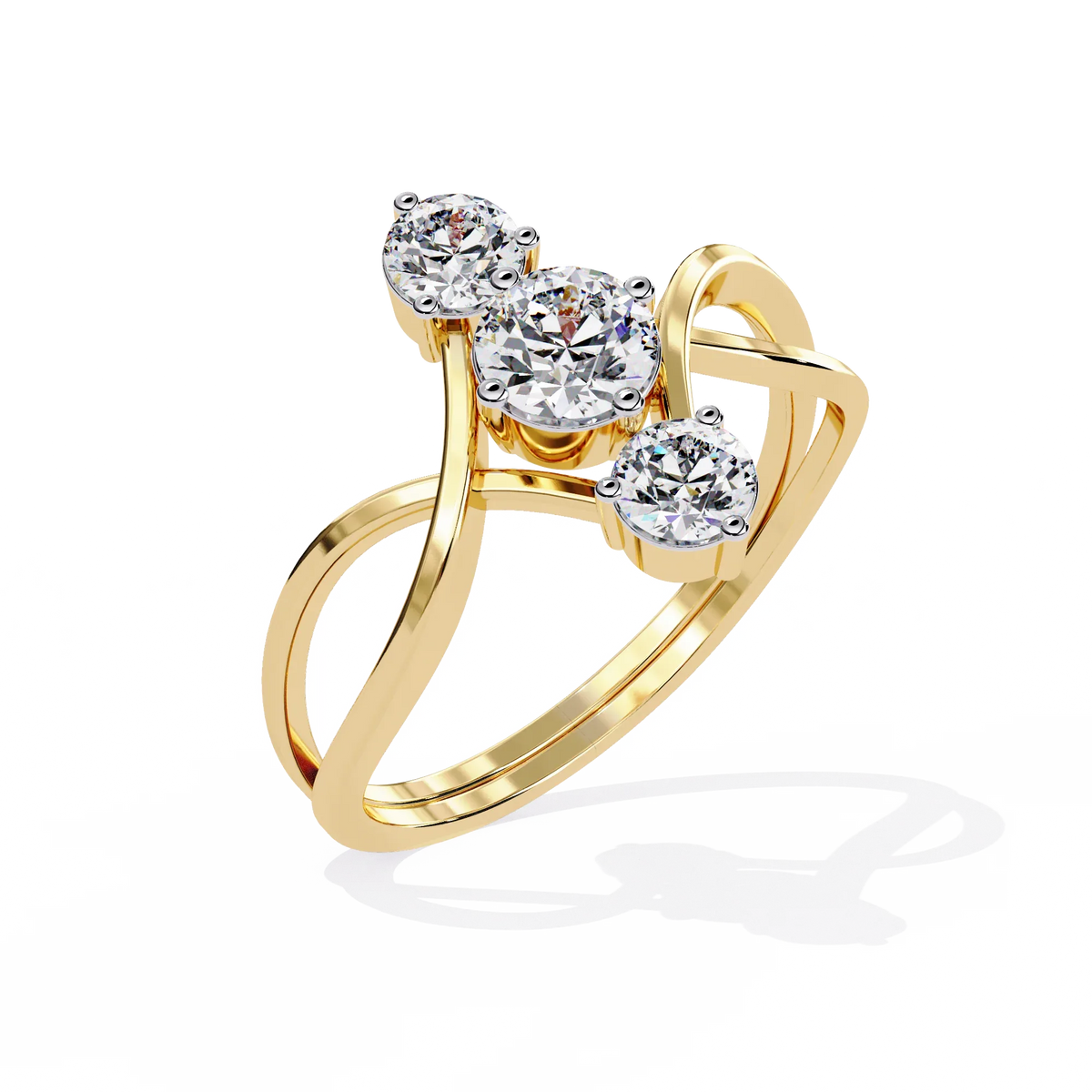 Serenade Trio Lab Grown Diamond Ring - Ophiratbf