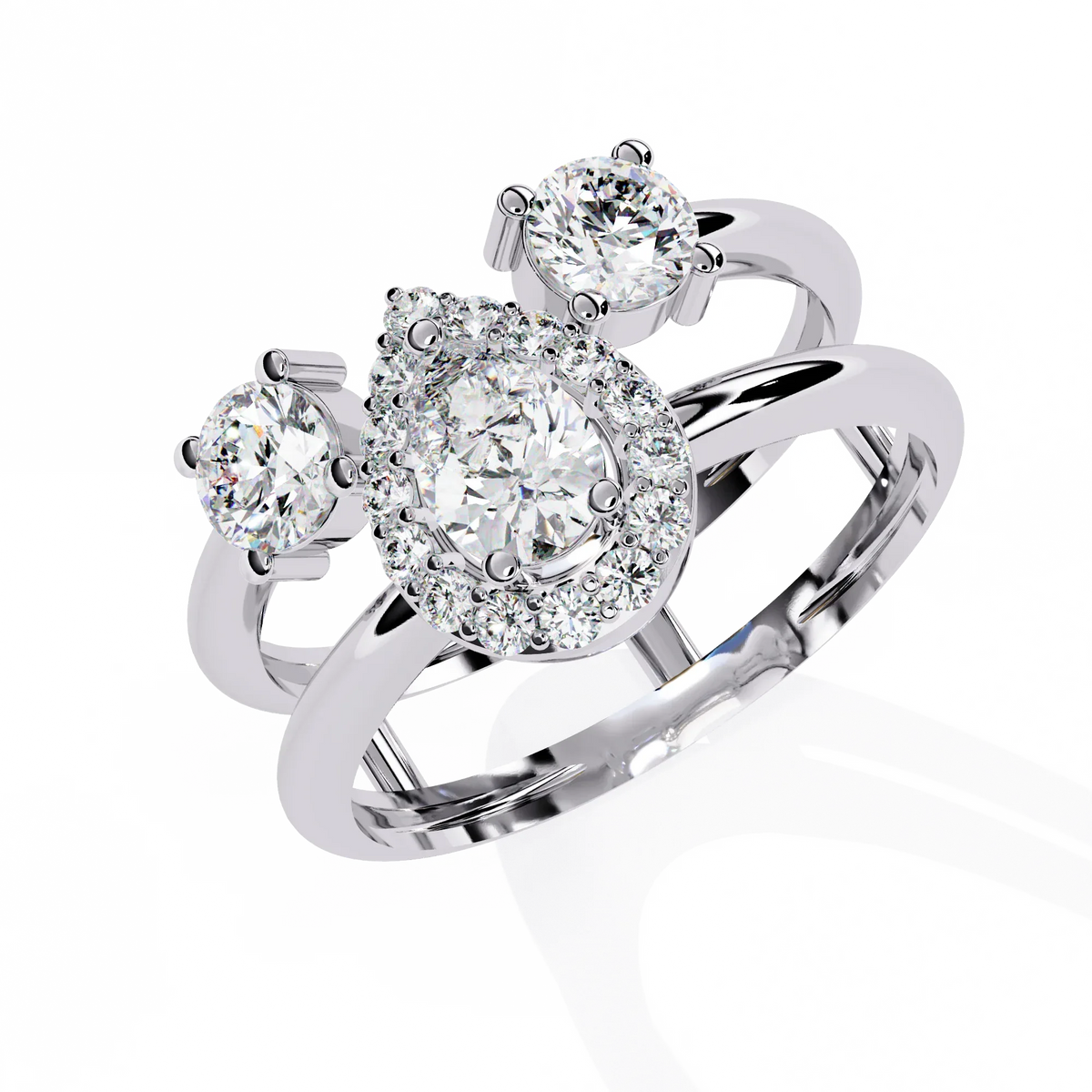 Harmony Pear Lab Grown Diamond Ring - Ophiratbf