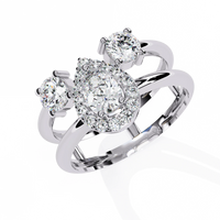 Harmony Pear Lab Grown Diamond Ring - Ophiratbf