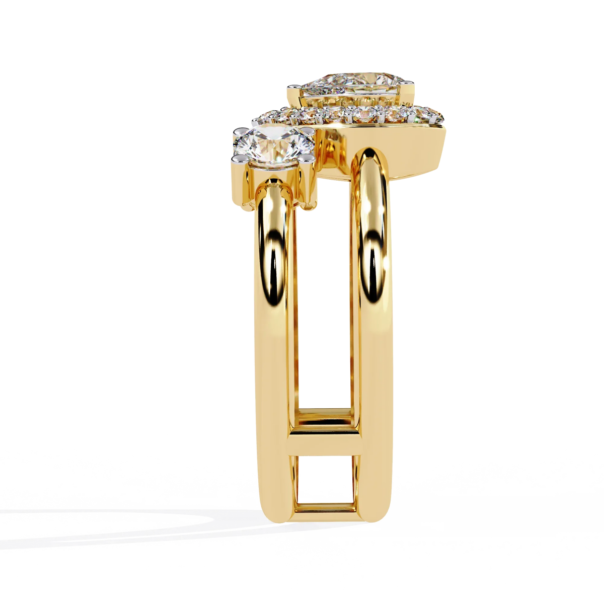 Harmony Pear Lab Grown Diamond Ring - Ophiratbf
