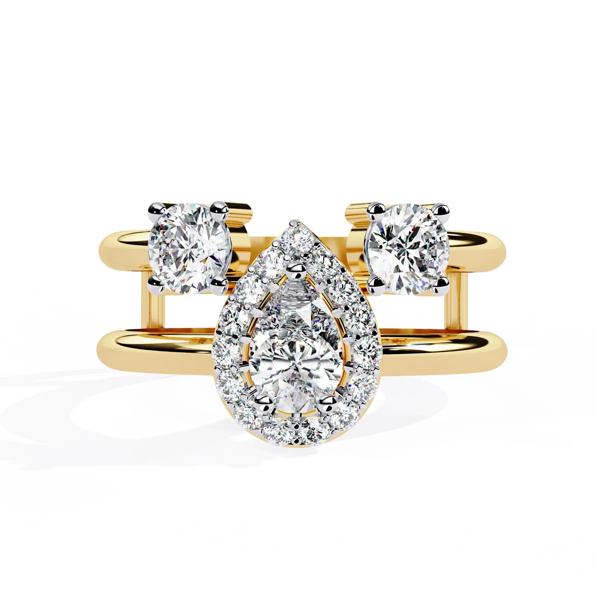 Harmony Pear Lab Grown Diamond Ring - Ophiratbf