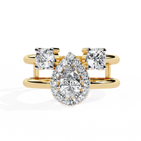 Harmony Pear Lab Grown Diamond Ring - Ophiratbf