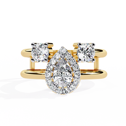 Harmony Pear Lab Grown Diamond Ring