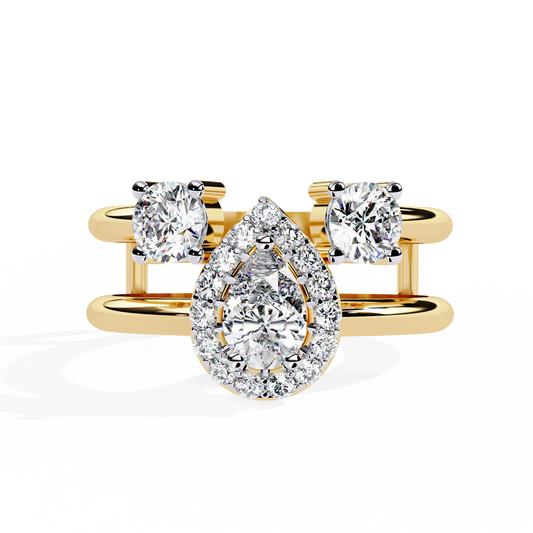 Harmony Pear Lab Grown Diamond Ring