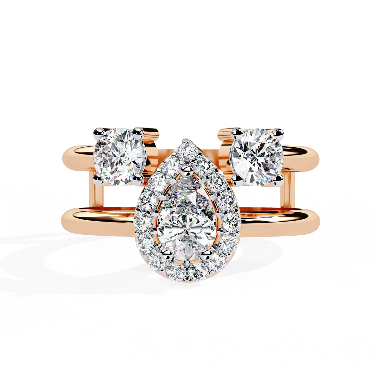 Harmony Pear Lab Grown Diamond Ring - Ophiratbf