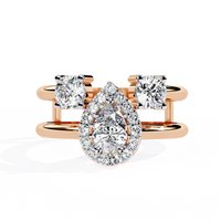 Harmony Pear Lab Grown Diamond Ring - Ophiratbf
