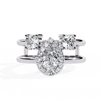 Harmony Pear Lab Grown Diamond Ring - Ophiratbf